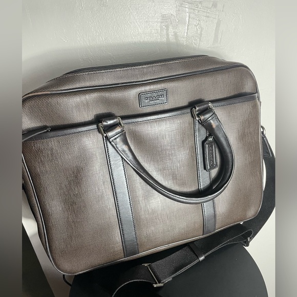 Coach all leather briefcase - Picture 1 of 12